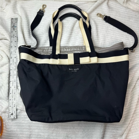 Kate Spade Black and White Tote/Diaper Bag - Picture 1 of 8